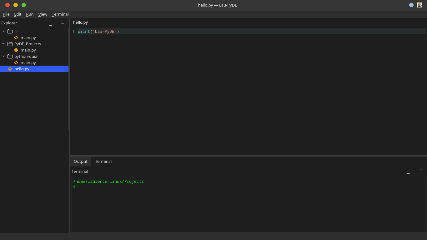 Lau-PyDE Screenshot 2