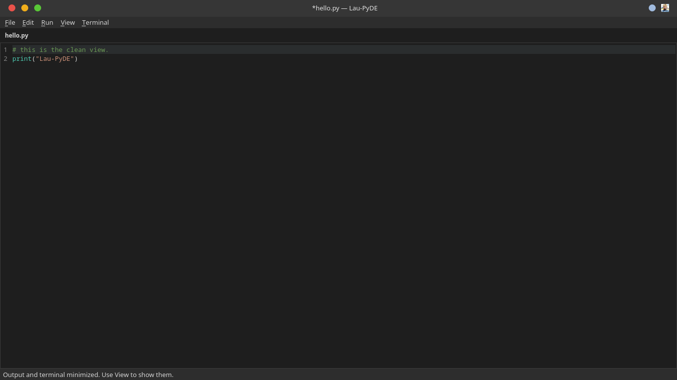 Lau-PyDE Screenshot 3